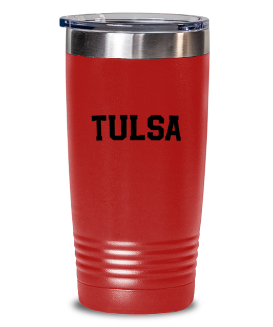 Tulsa Oklahoma Moving Away Travel Coffee Mug Unique Reusable Tumbler Cup Men Women