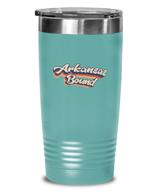 Moving to Arkansas Retro 70s Travel Coffee Mug Unique Reusable Tumbler Cup Men Women