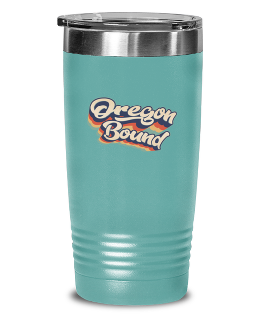 Moving to Oregon Retro 70s Travel Coffee Mug Unique Reusable Tumbler Cup Men Women