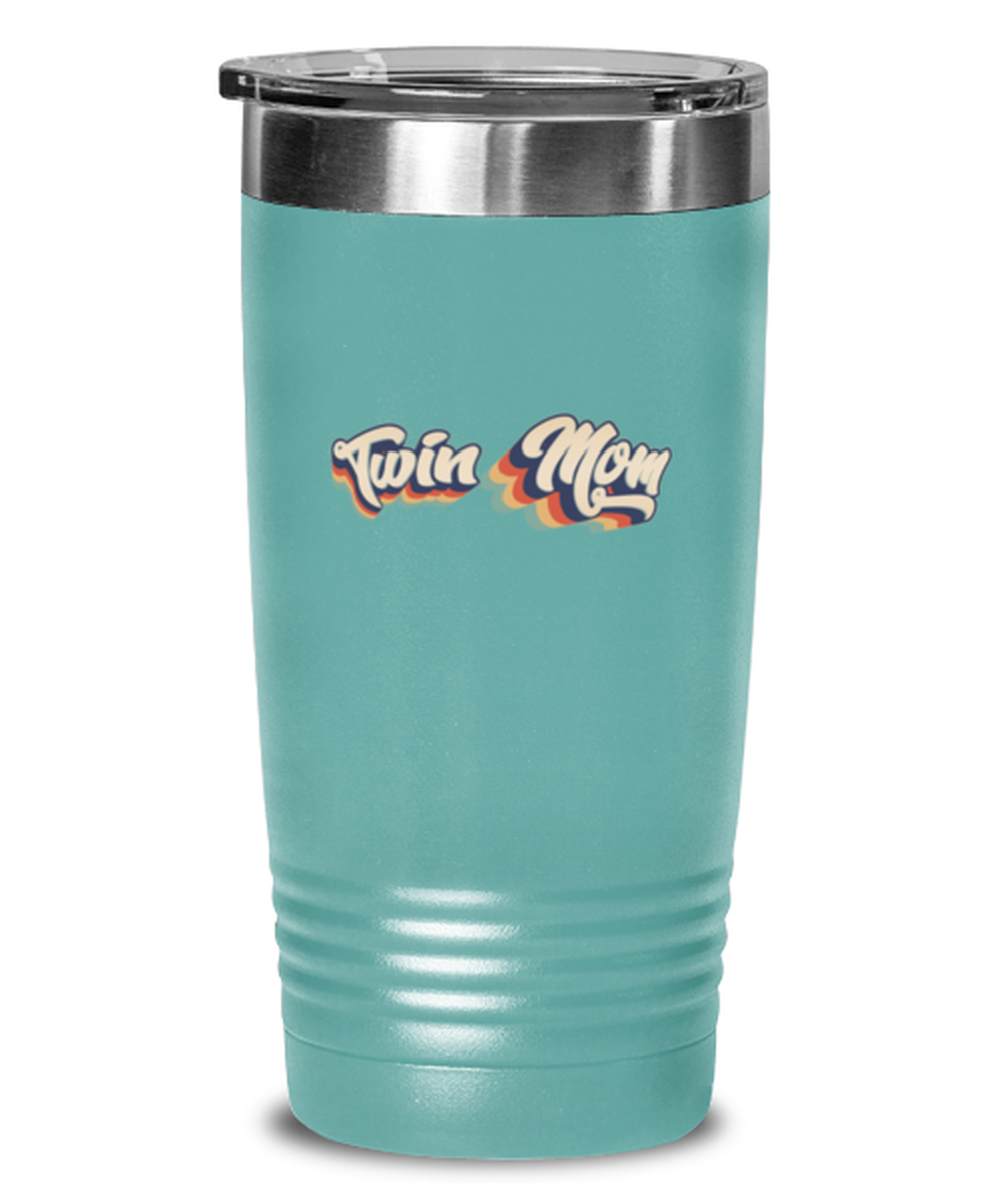 Twin Mom New Mama Mommy Travel Coffee Mug Unique Reusable Tumbler Cup Men Women