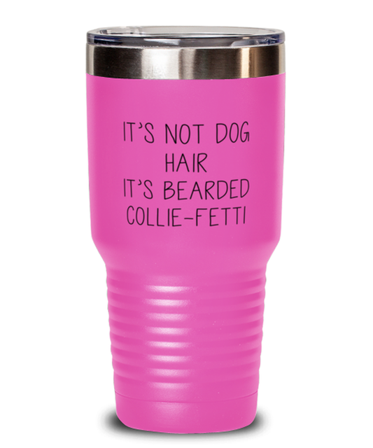 Bearded Collie Travel Coffee Mug Unique Reusable Tumbler Cup Men Women