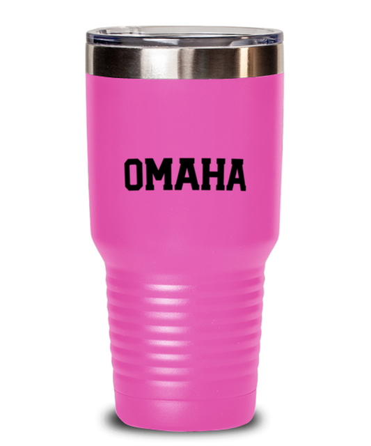 Omaha Nebraska Moving Away Travel Coffee Mug Unique Reusable Tumbler Cup Men Women