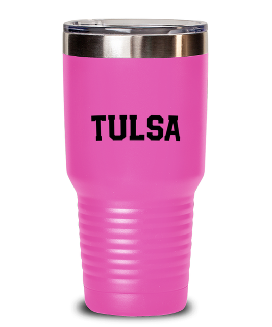 Tulsa Oklahoma Moving Away Travel Coffee Mug Unique Reusable Tumbler Cup Men Women