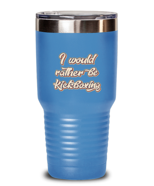 Kickboxing Kickboxer Kick Boxing Lover 70s Retro Travel Coffee Mug Unique Reusable Tumbler Cup Men Women