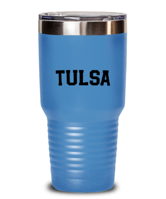 Tulsa Oklahoma Moving Away Travel Coffee Mug Unique Reusable Tumbler Cup Men Women