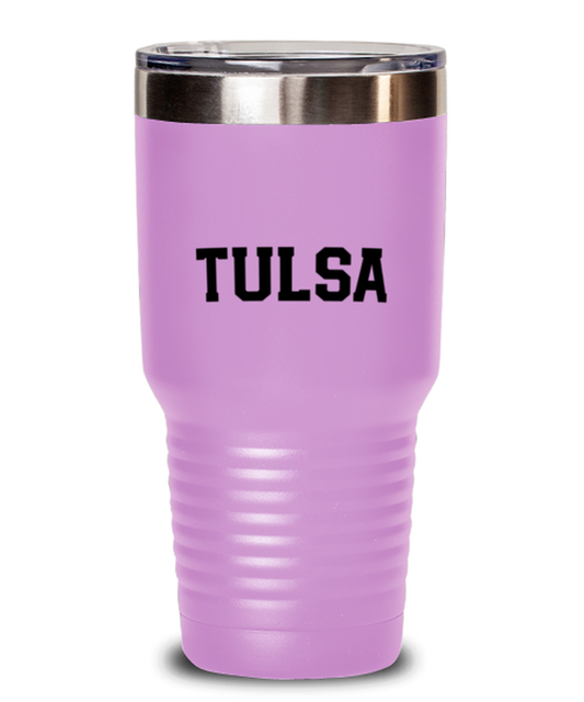 Tulsa Oklahoma Moving Away Travel Coffee Mug Unique Reusable Tumbler Cup Men Women