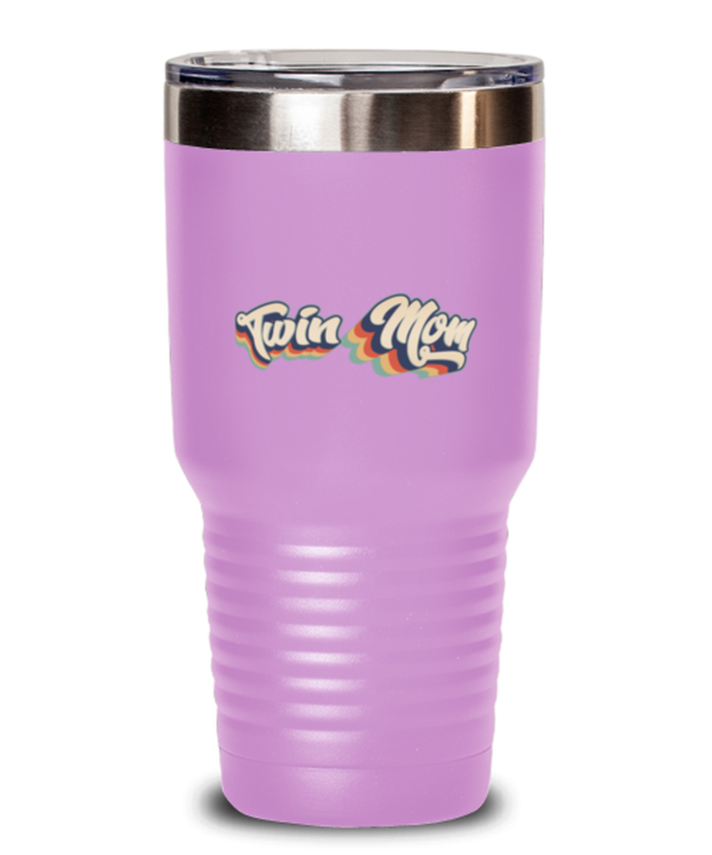 Twin Mom New Mama Mommy Travel Coffee Mug Unique Reusable Tumbler Cup Men Women