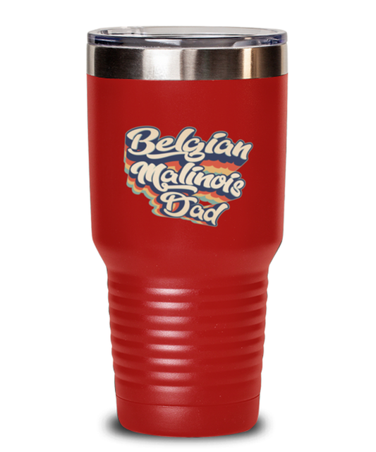 Belgian Malinois Dad Daddy Dog Father Travel Coffee Mug Unique Reusable Tumbler Cup Men Women