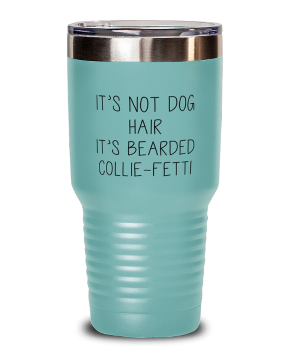 Bearded Collie Travel Coffee Mug Unique Reusable Tumbler Cup Men Women