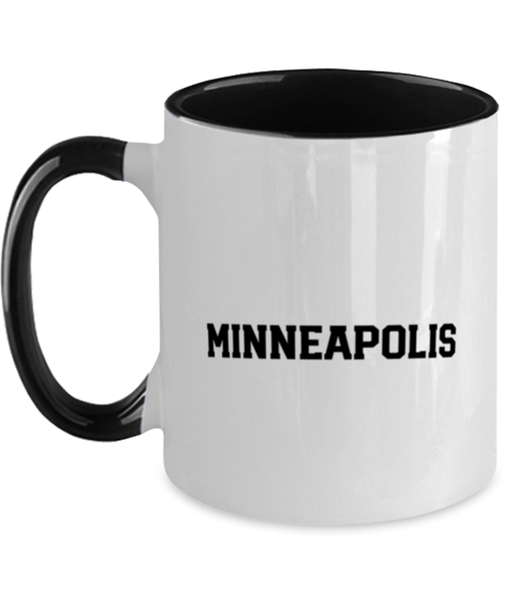 Minneapolis Minnesota Moving Away Black Handle Coffee Mug Unique Reusable Cup Men Women