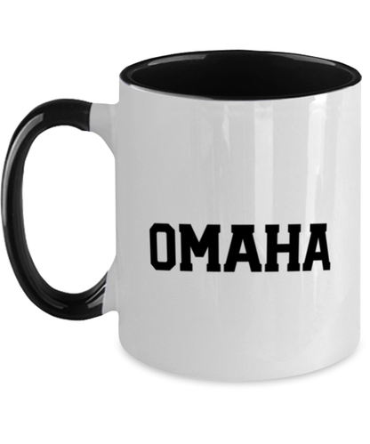 Omaha Nebraska Moving Away Black Handle Coffee Mug Unique Reusable Cup Men Women