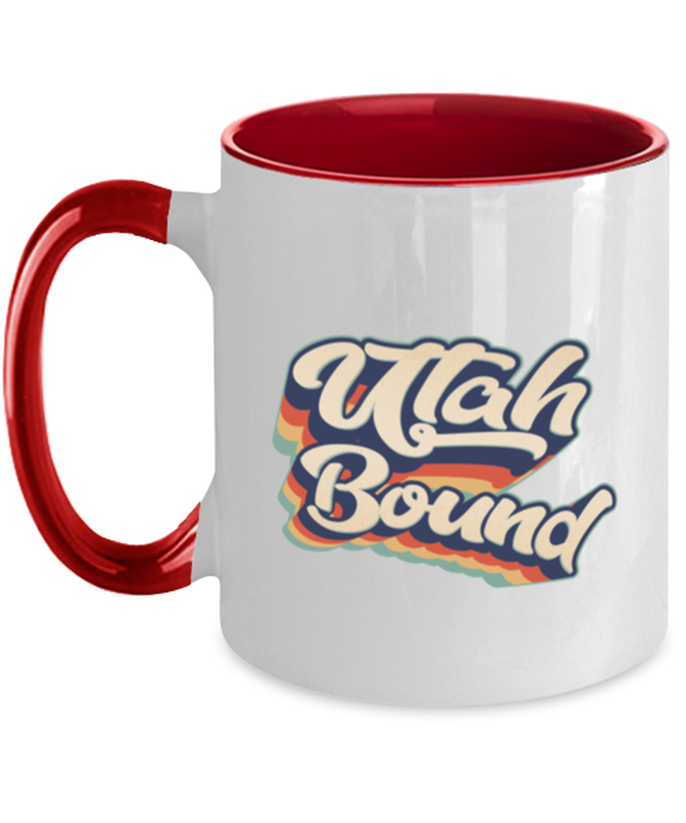 Moving to Utah Moving Away Red Handle Coffee Mug Unique Reusable Cup Men Women