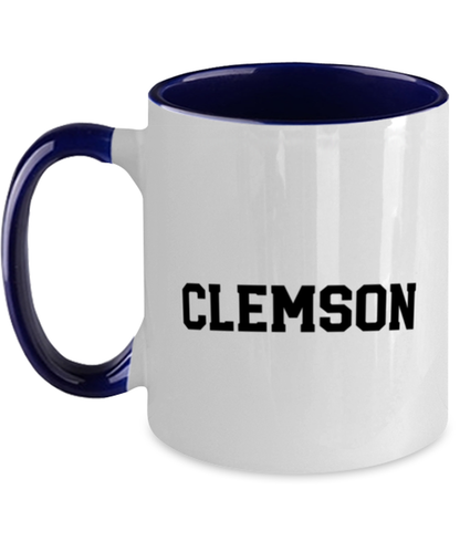 Clemson South Carolina SC Moving Away Navy Handle Coffee Mug Unique Reusable Cup Men Women