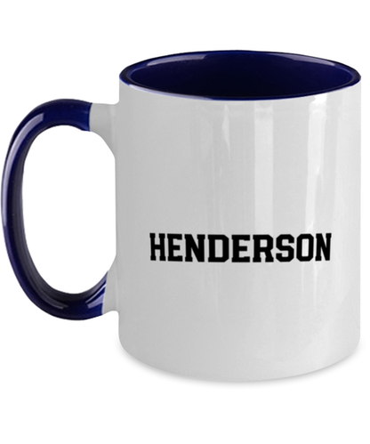 Henderson Nevada Moving Away Navy Handle Coffee Mug Unique Reusable Cup Men Women