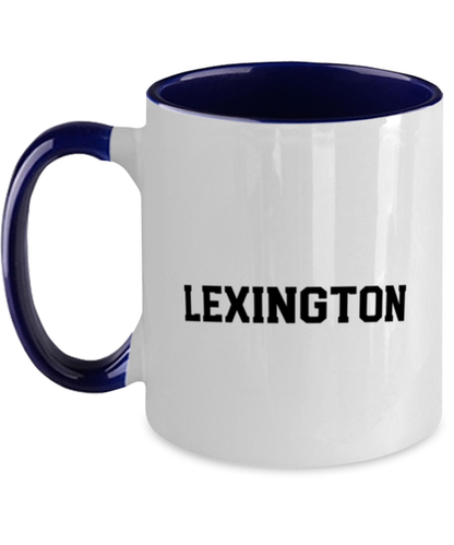 Lexington Kentucky Moving Away Navy Handle Coffee Mug Unique Reusable Cup Men Women