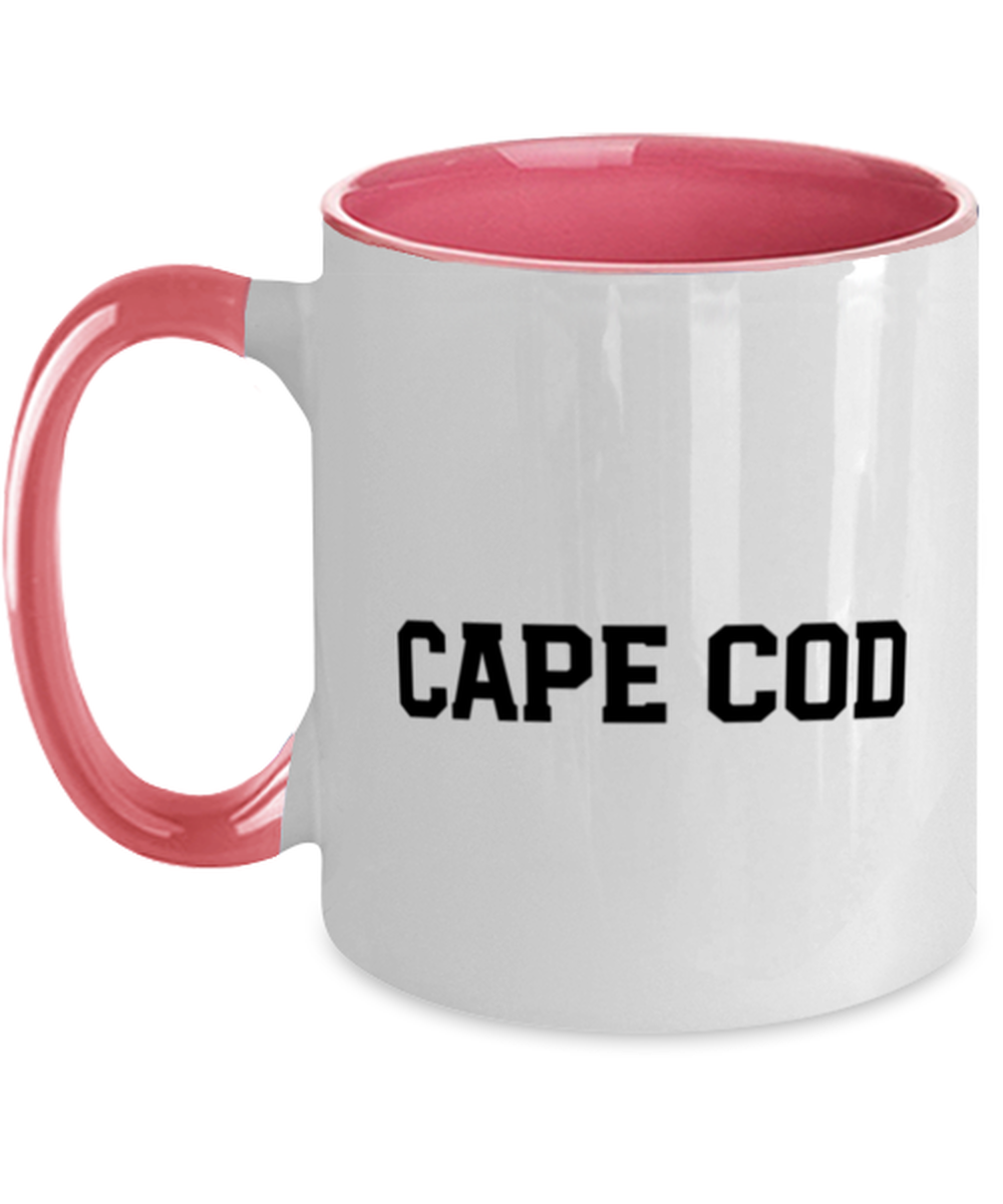 Cape Cod Moving Away Pink Handle Coffee Mug Unique Reusable Cup Men Women