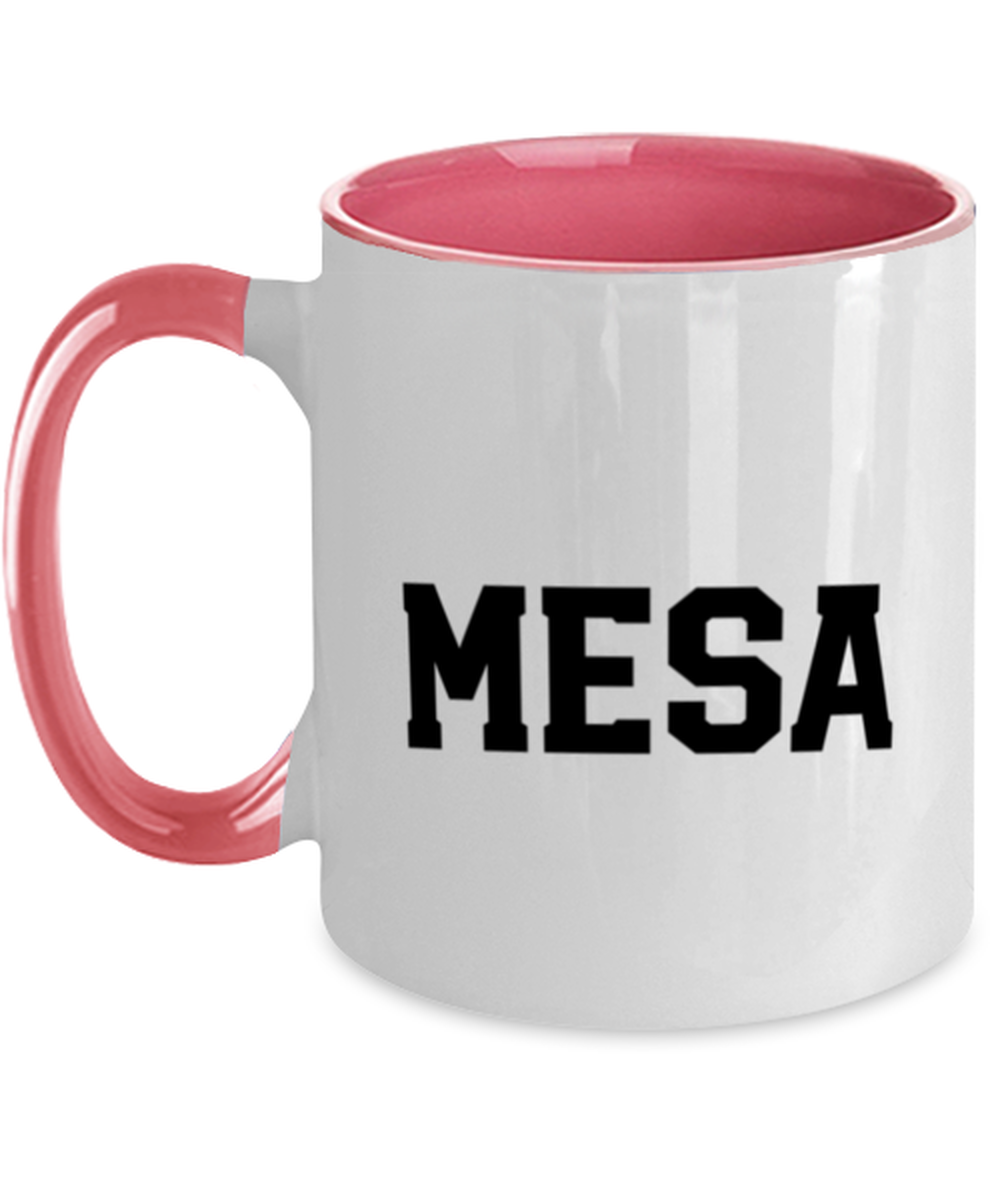 Mesa Arizona Moving Away Pink Handle Coffee Mug Unique Reusable Cup Men Women