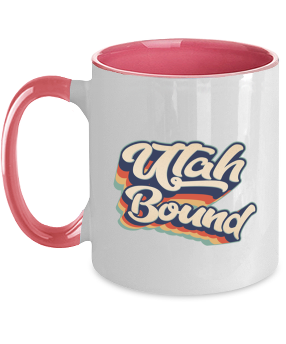 Moving to Utah Moving Away Pink Handle Coffee Mug Unique Reusable Cup Men Women