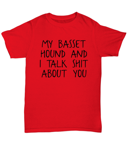 Basset Hound T Shirt Unique Unisex Tshirt Cute Tee