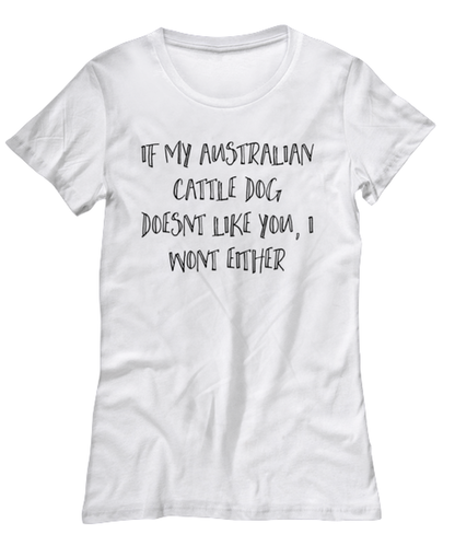 Australian Cattle Dog Womens T Shirt Unique Woman Tshirt Cute Tee