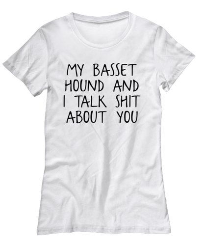 Basset Hound Womens T Shirt Unique Woman Tshirt Cute Tee