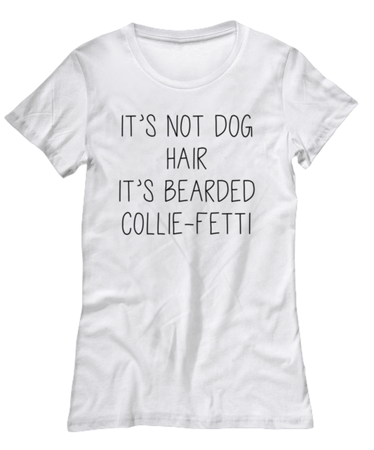 Bearded Collie Womens T Shirt Unique Woman Tshirt Cute Tee