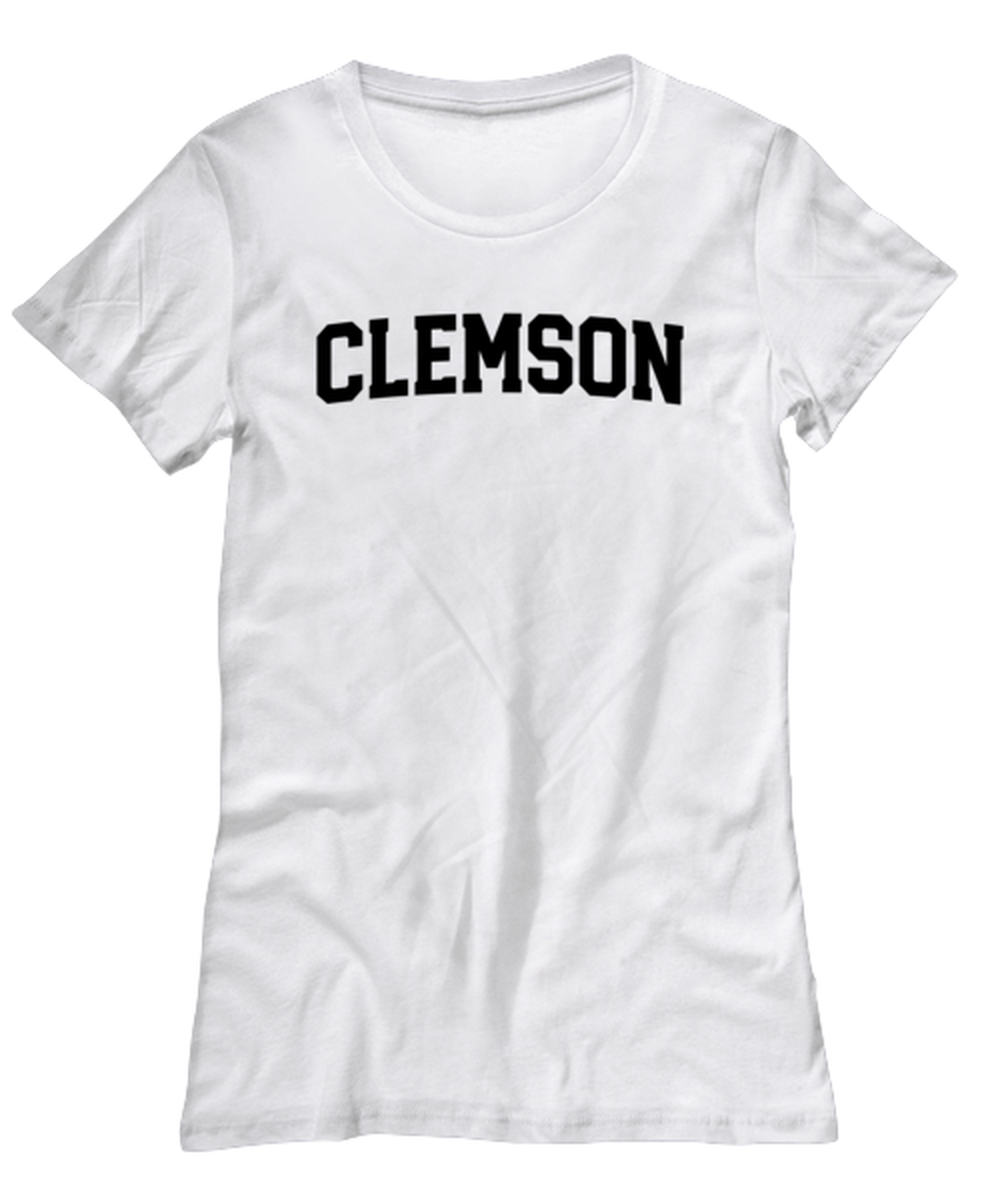 Clemson South Carolina SC Moving Away Womens T Shirt Unique Woman Tshirt Cute Tee