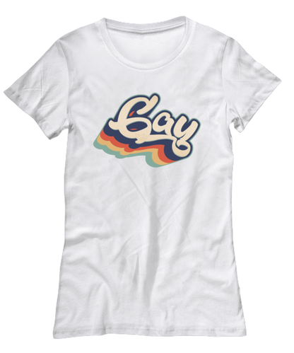 Gay Pride LGBT LGBTQ Lesbian Womens T Shirt Unique Woman Tshirt Cute Tee