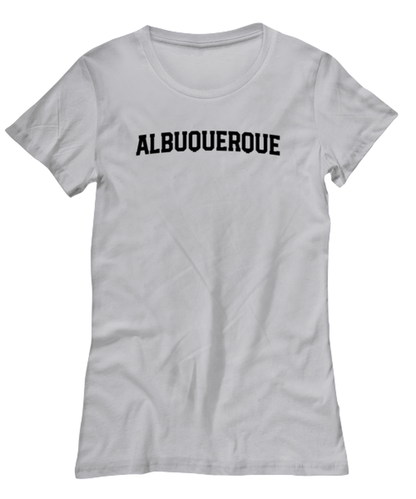 Albuquerque New Mexico NM Moving Away Womens T Shirt Unique Woman Tshirt Cute Tee