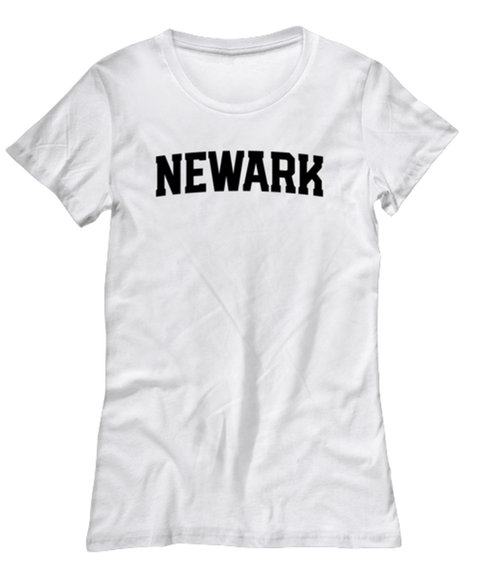 Newark New Jersey NJ Moving Away Womens T Shirt Unique Woman Tshirt Cute Tee