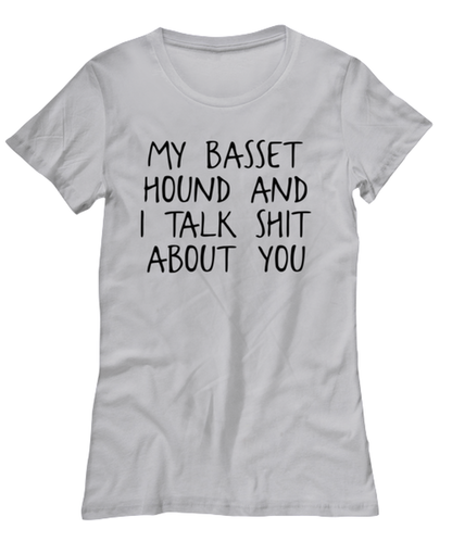 Basset Hound Womens T Shirt Unique Woman Tshirt Cute Tee