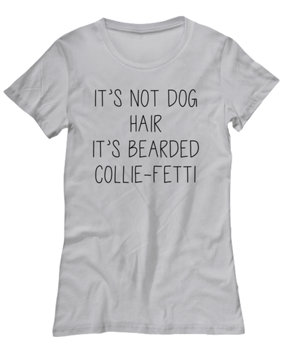 Bearded Collie Womens T Shirt Unique Woman Tshirt Cute Tee