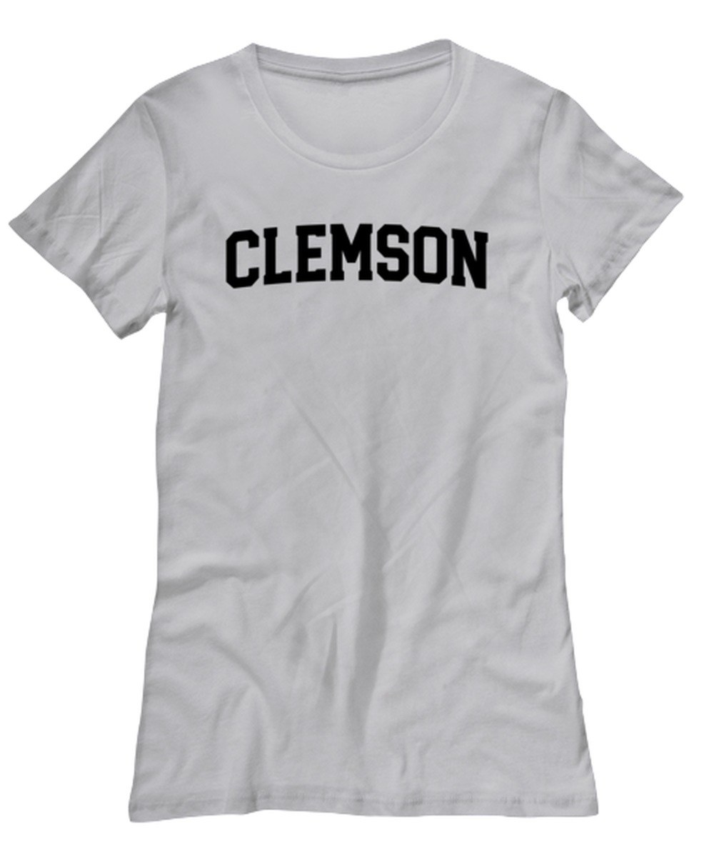 Clemson South Carolina SC Moving Away Womens T Shirt Unique Woman Tshirt Cute Tee