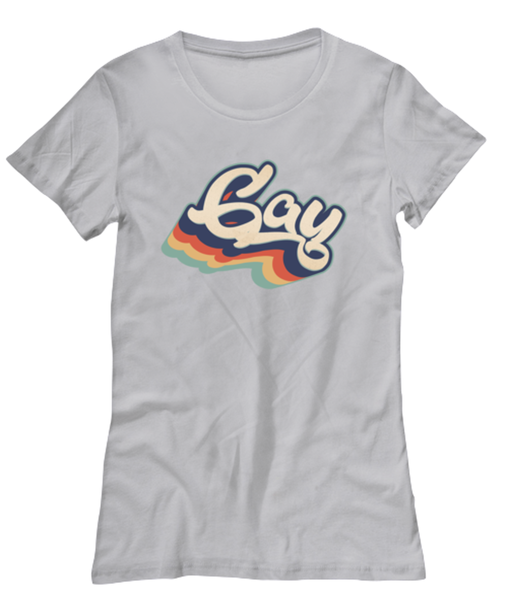 Gay Pride LGBT LGBTQ Lesbian Womens T Shirt Unique Woman Tshirt Cute Tee