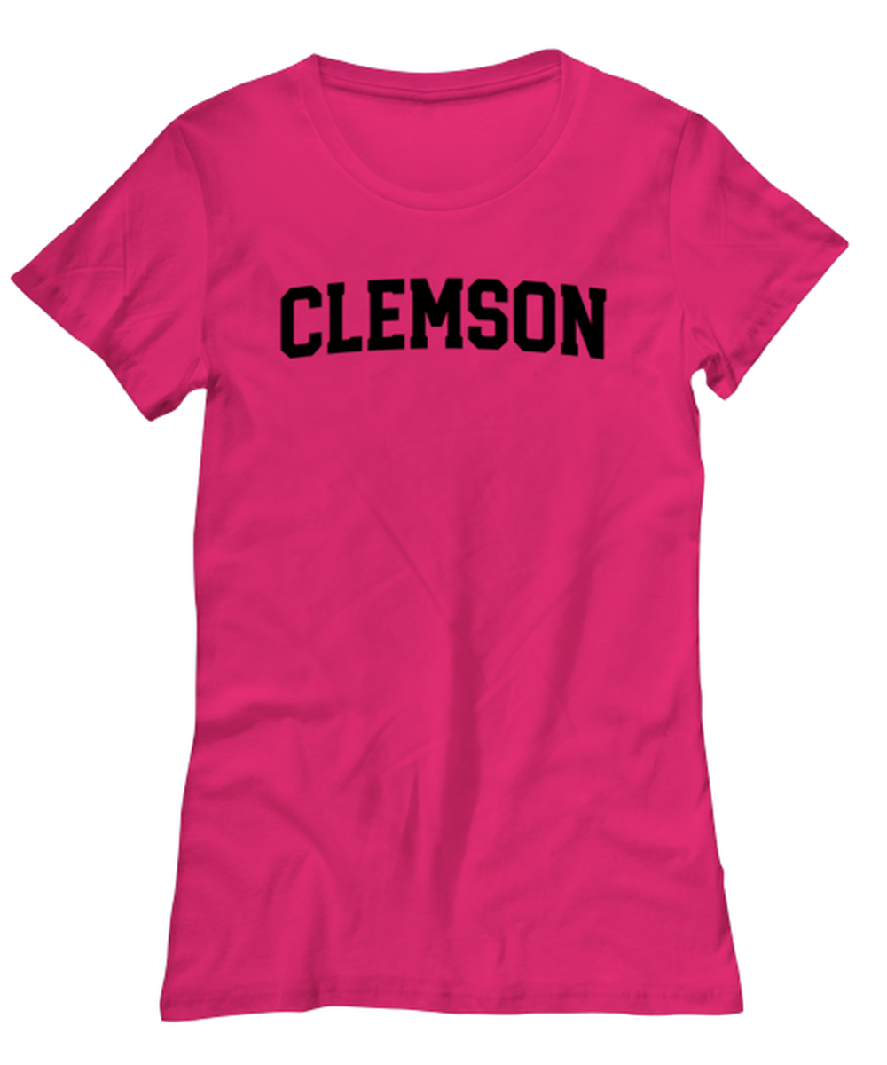 Clemson South Carolina SC Moving Away Womens T Shirt Unique Woman Tshirt Cute Tee