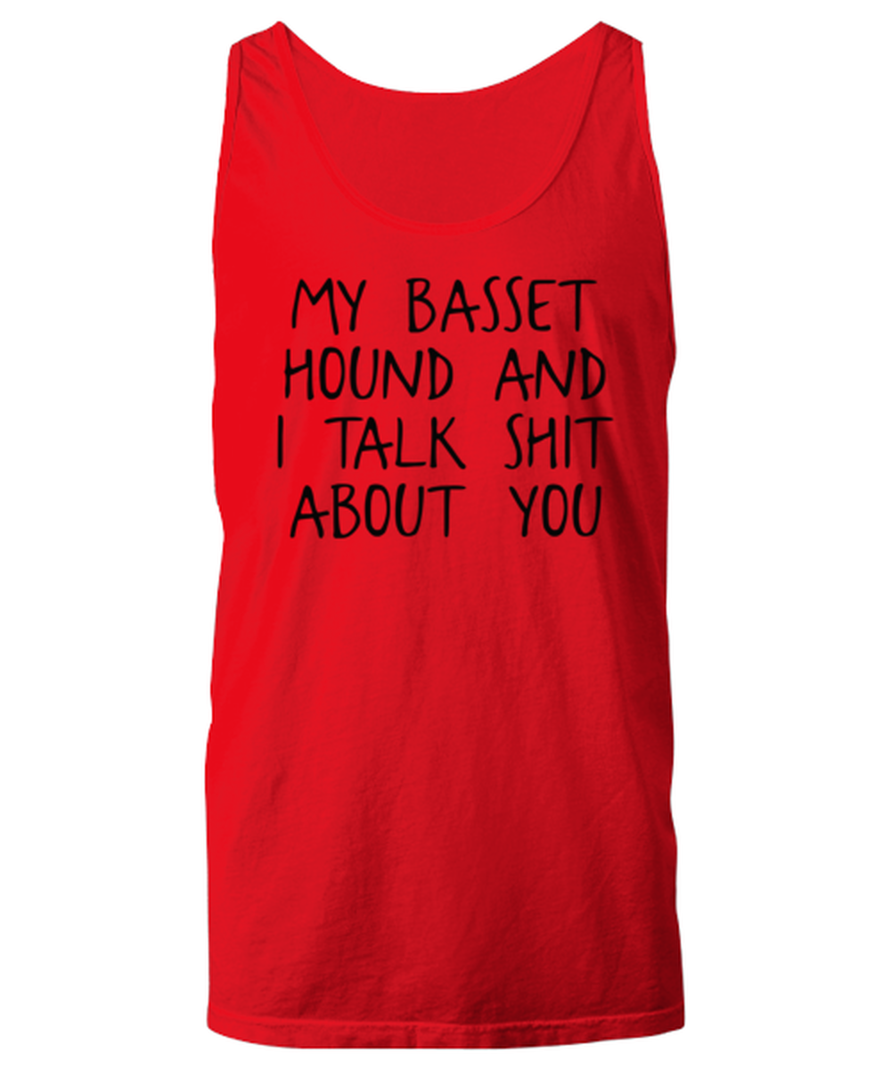 Basset Hound Unisex Tank Shirt Unique Cute Tshirt