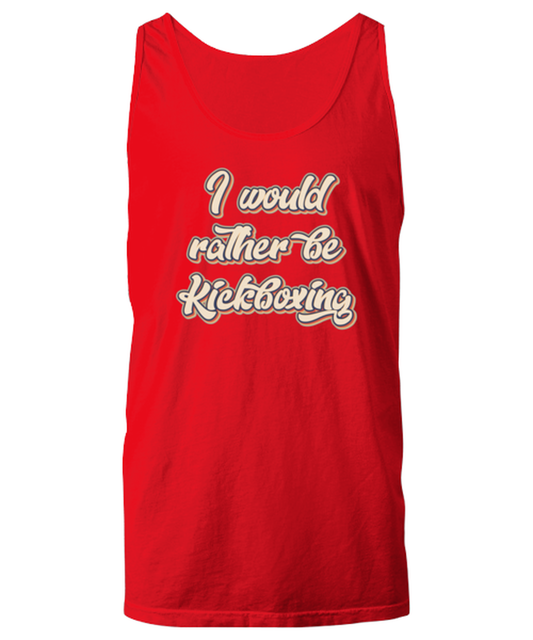 Kickboxing Kickboxer Kick Boxing Lover 70s Retro Unisex Tank Shirt Unique Cute Tshirt