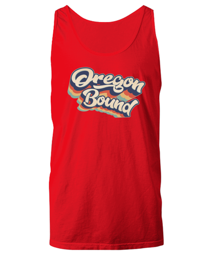 Moving to Oregon Retro 70s Unisex Tank Shirt Unique Cute Tshirt