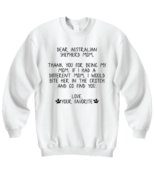 Australian Shepherd Mom Unisex Sweatshirt Shirt Unique Cute Sweater Tshirt Jumper