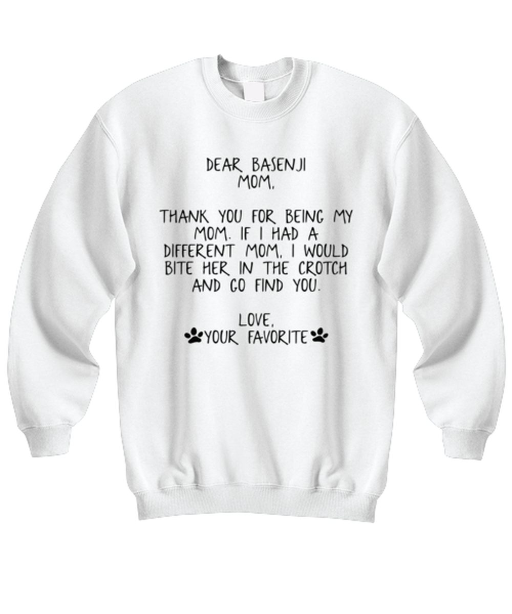 Basenji Mom Unisex Sweatshirt Shirt Unique Cute Sweater Tshirt Jumper