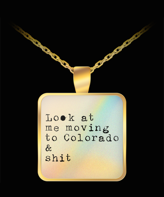 Moving to Colorado Pendant Necklace Jewelry Appreciation for Him Her