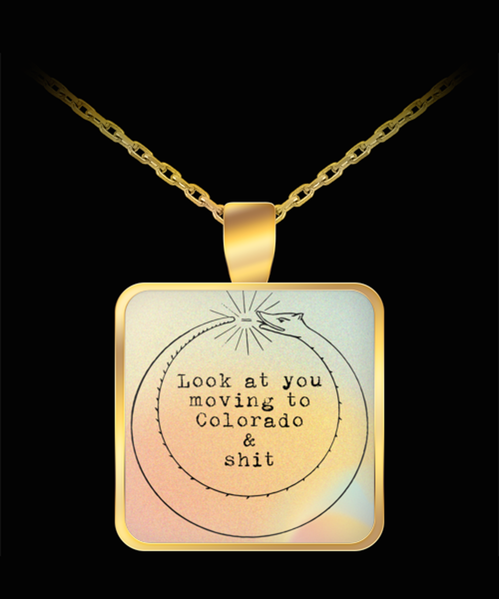 Moving to Colorado Pendant Necklace Jewelry Appreciation for Him Her