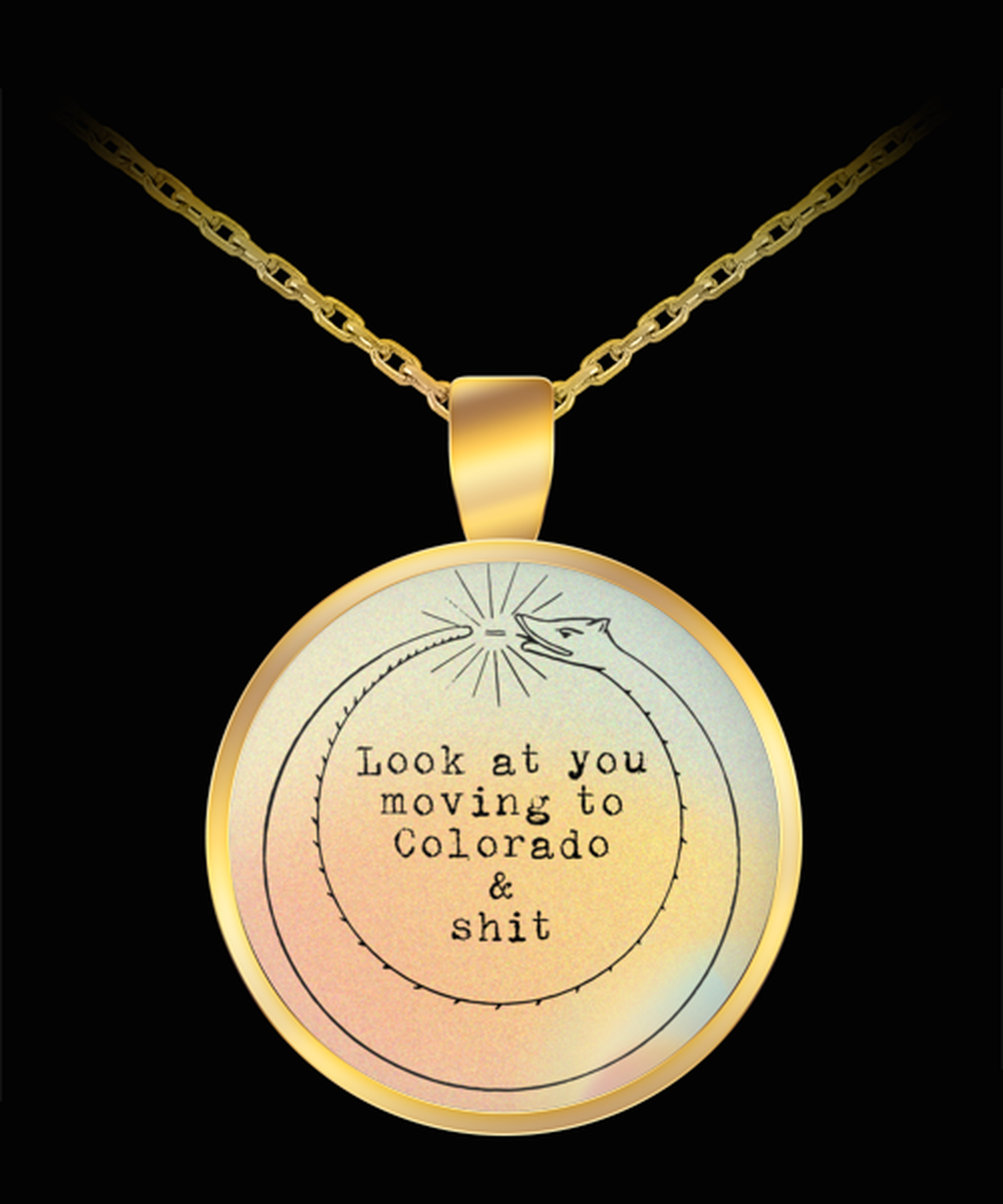 Moving to Colorado Pendant Necklace Jewelry Appreciation for Him Her