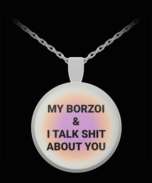 Borzoi Owner Lover Mom Dad Pendant Necklace Jewelry Appreciation for Him Her