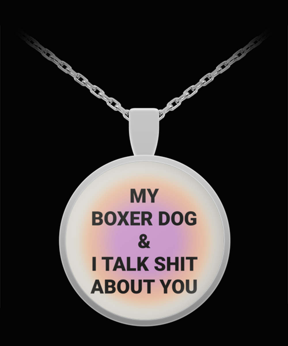 Boxer Dog Owner Lover Mom Dad Pendant Necklace Jewelry Appreciation for Him Her