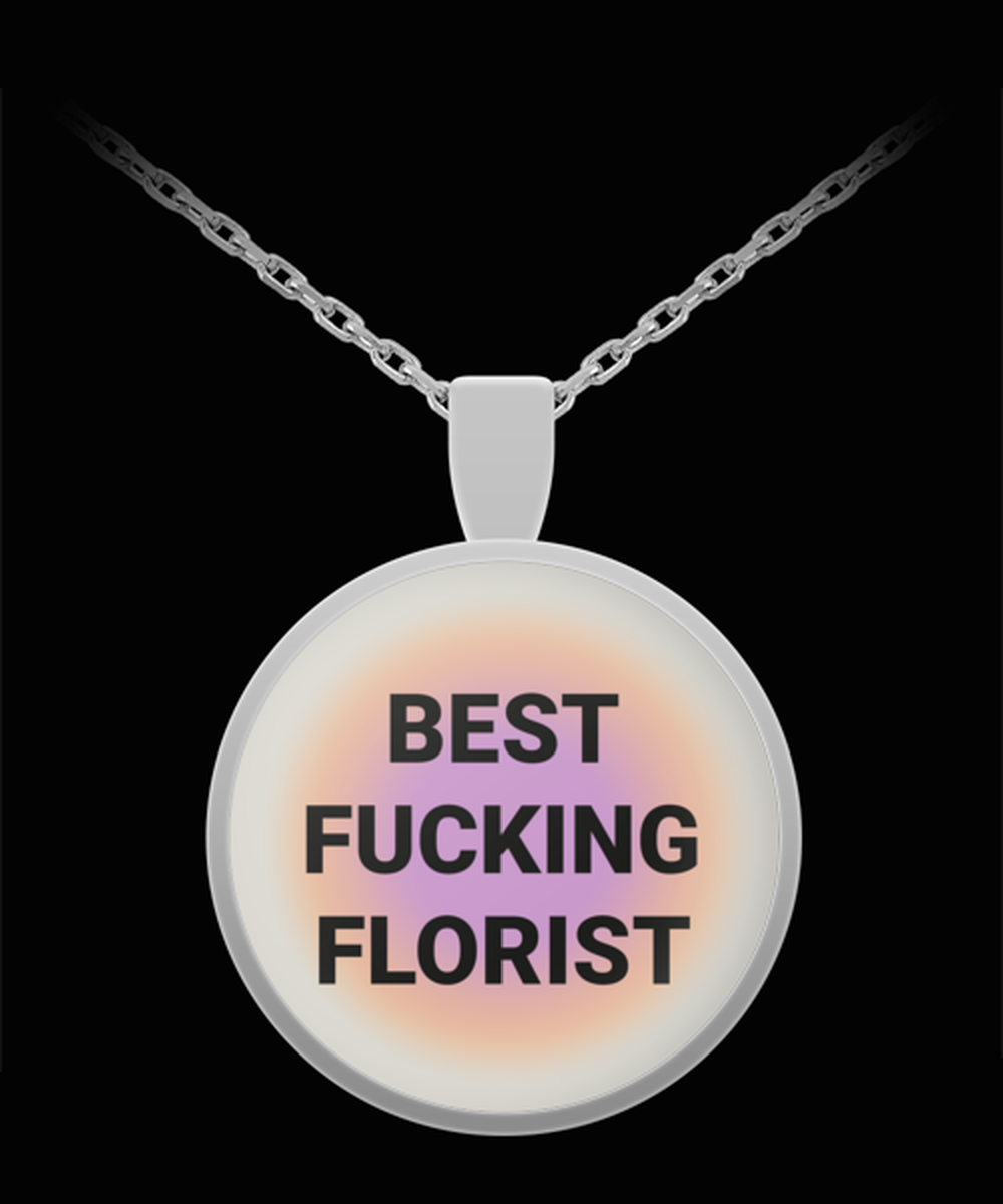 Florist Pendant Necklace Jewelry Appreciation for Him Her