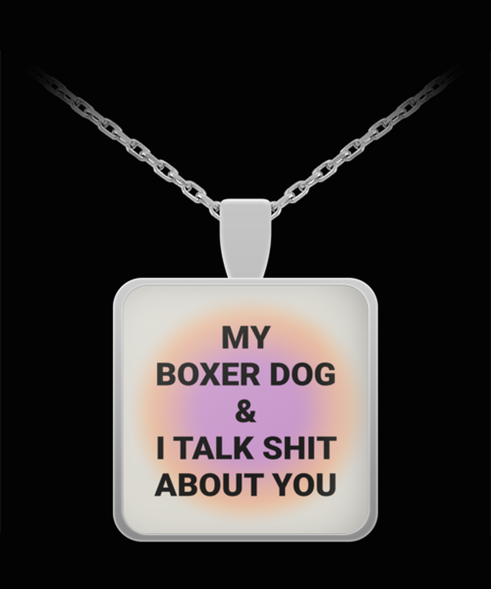 Boxer Dog Owner Lover Mom Dad Pendant Necklace Jewelry Appreciation for Him Her