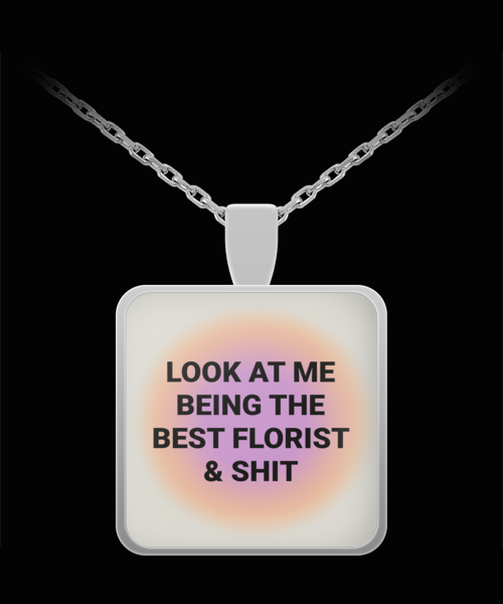 Florist Pendant Necklace Jewelry Appreciation for Him Her