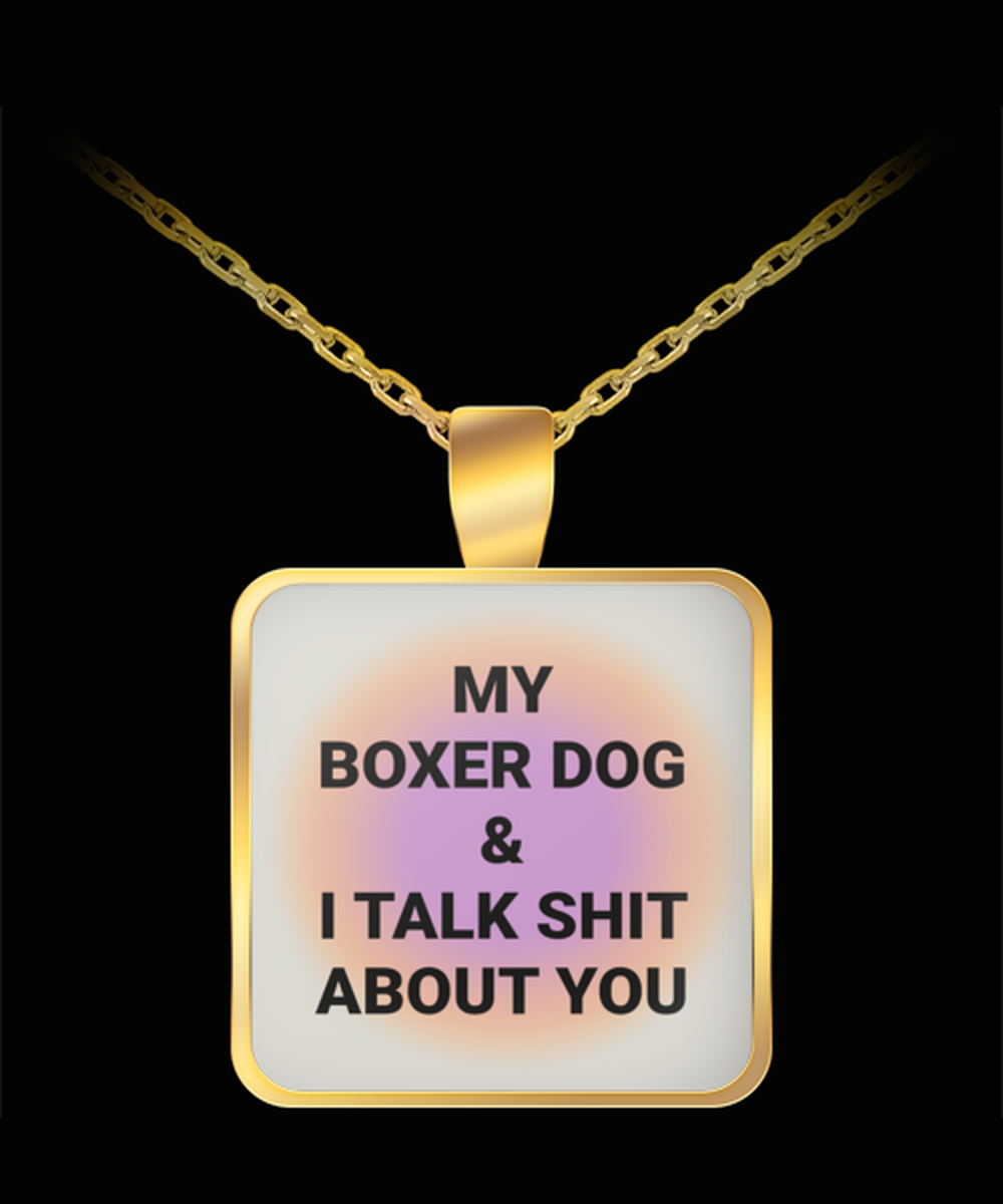 Boxer Dog Owner Lover Mom Dad Pendant Necklace Jewelry Appreciation for Him Her