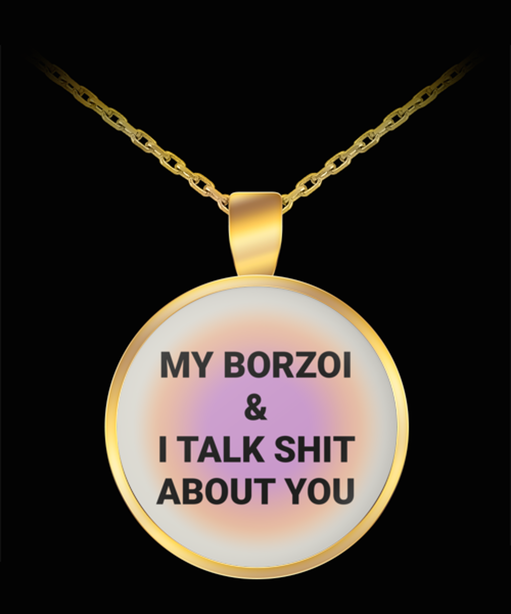 Borzoi Owner Lover Mom Dad Pendant Necklace Jewelry Appreciation for Him Her